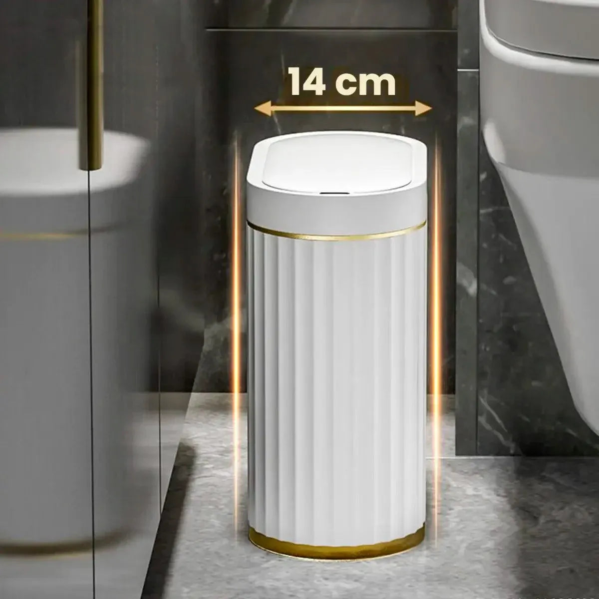 Lixeira automática para banheiro com sensor